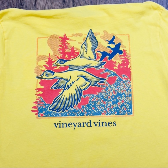 Vineyard Vines Men’s Duck Hunt Long-Sleeve Pocket Tee Size Medium - Picture 1 of 9